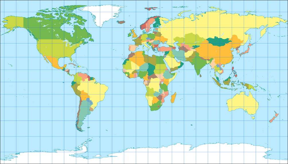 License Info Political World Map Patterson