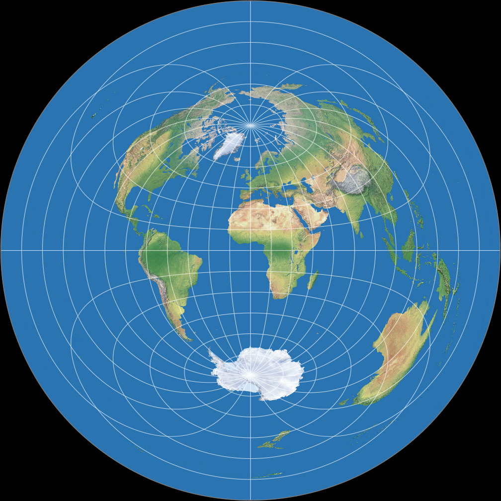 Flat Earth Map Equator
