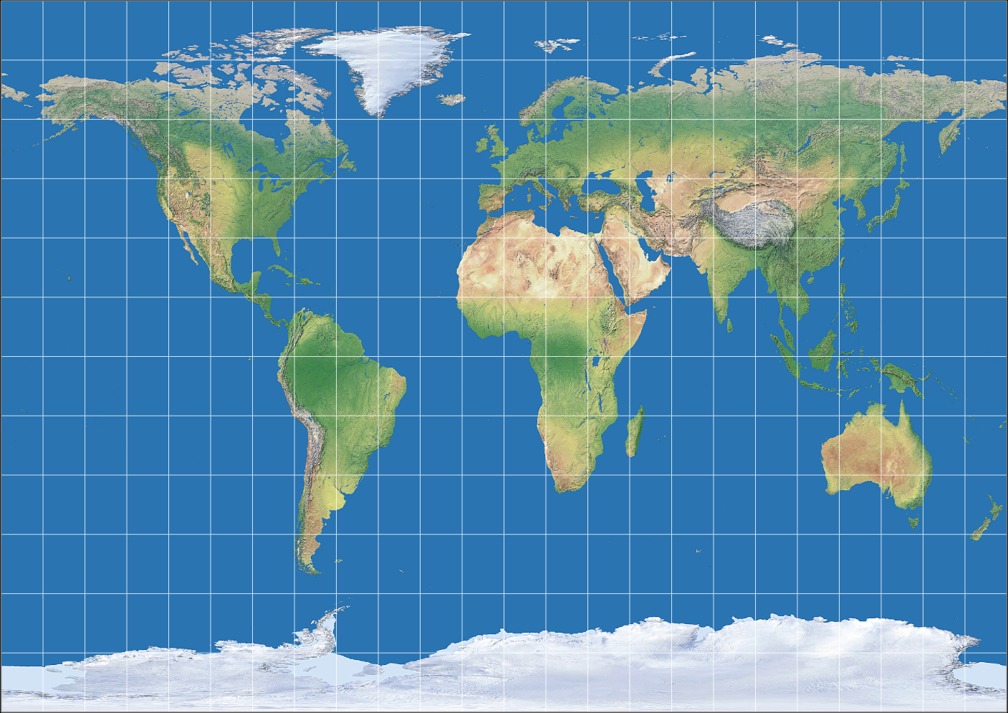 Gall Isographic: Compare Map Projections