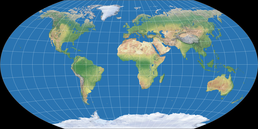 Winkel Tripel BOPC: Compare Map Projections