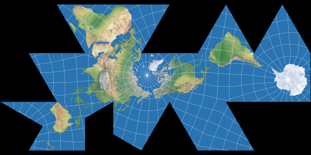 License Info Dymaxion Map