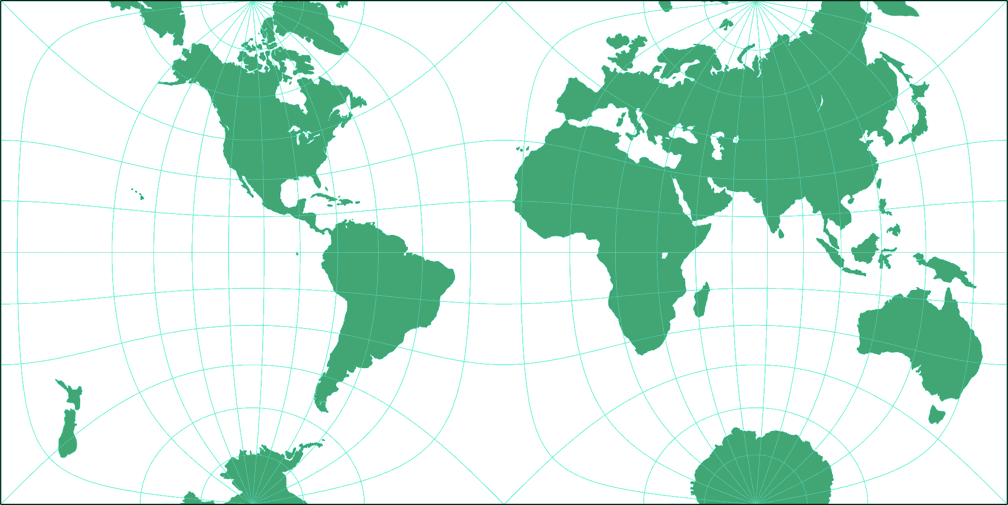 Guyou Silhouette Map