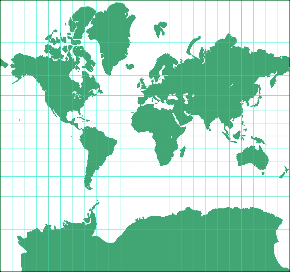 Mercator Projection: Compare Map Projections