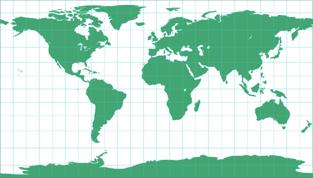 Patterson Cylindrical Silhouette Map