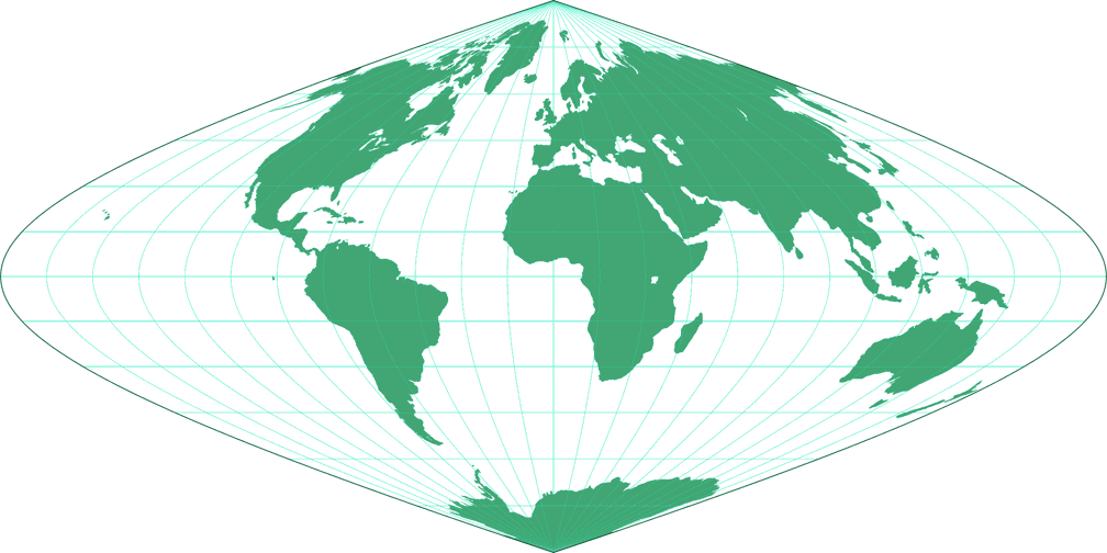 Putnins P<sub>6</sub> Silhouette Map