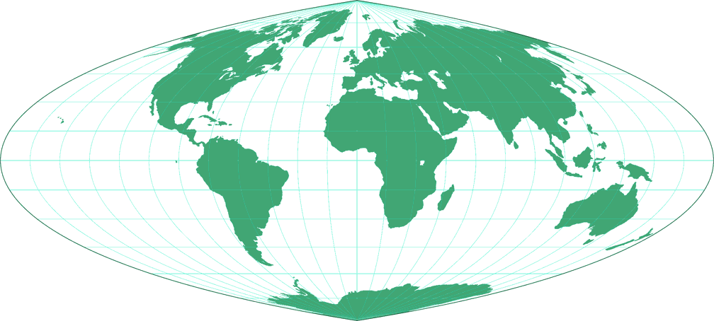 Quartic Authalic Silhouette Map