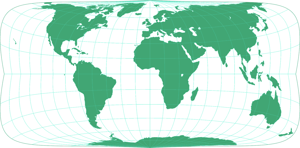Strebe-Kavraiskiy V 24°S Silhouette Map