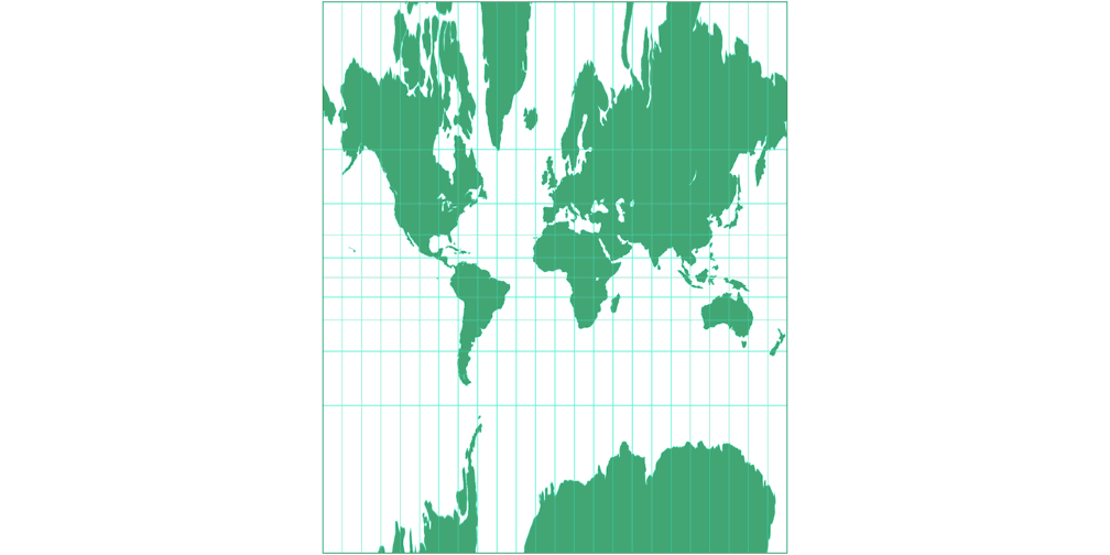 Central Cylindrical Silhouette Map