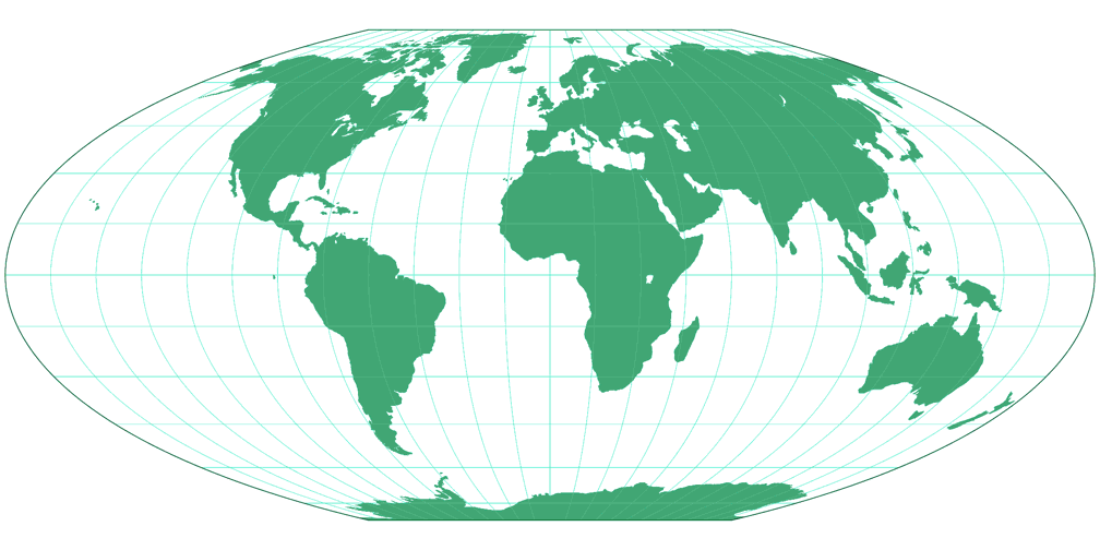 McBryde-Thomas Flat-Polar Quartic Silhouette Map