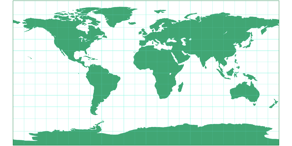 Miller Perspective Compromise Silhouette Map