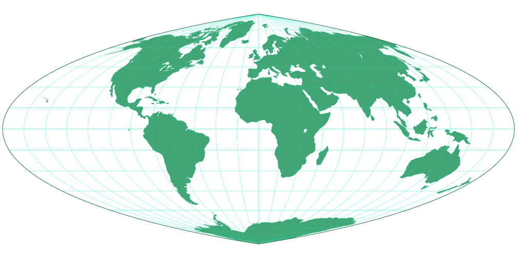 Quartic Authalic Silhouette Map