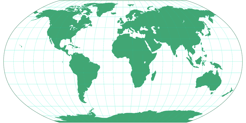 peterson projection map vs world