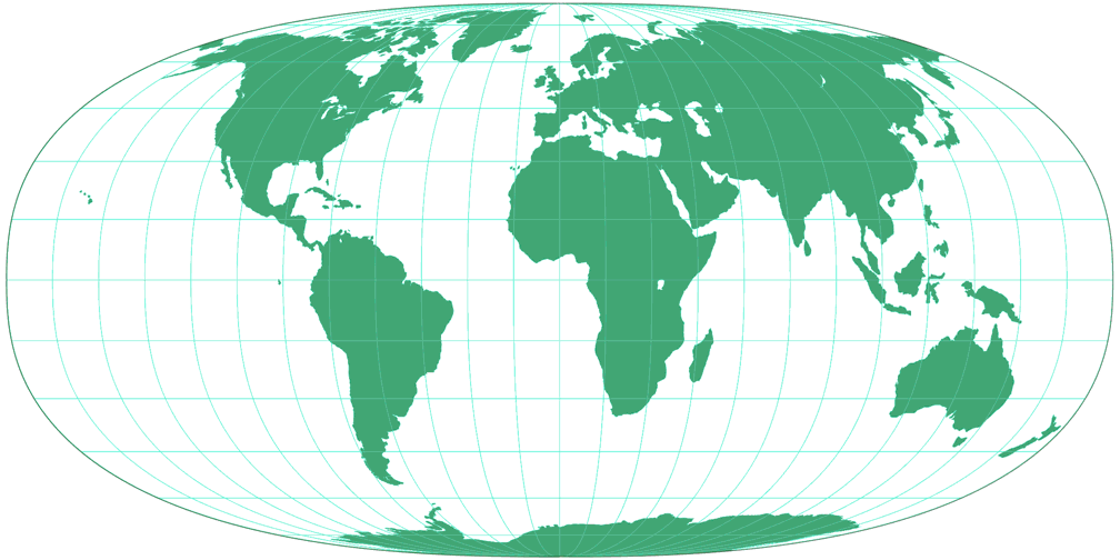 Tobler Hyperelliptical Silhouette Map
