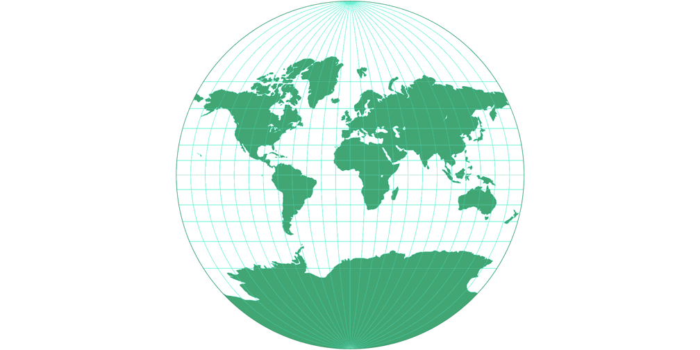 Van der Grinten III Silhouette Map