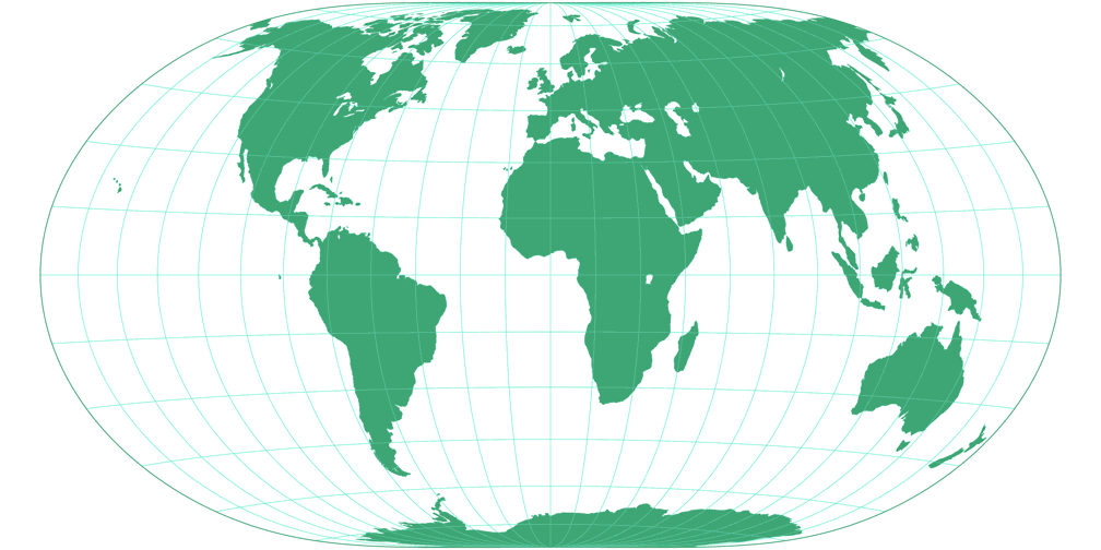 Wagner VII No Corners, with Point Poles Silhouette Map