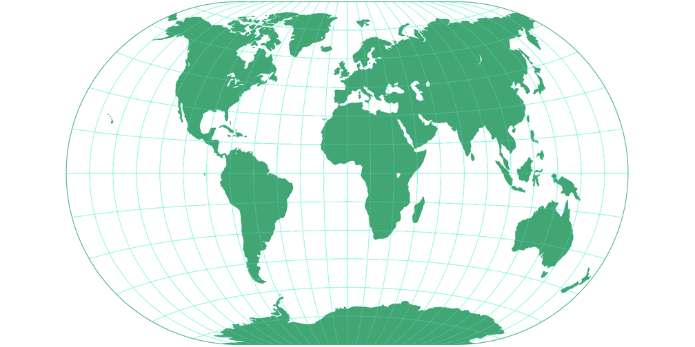 Winkel-Denner III (50.46°) Silhouette Map