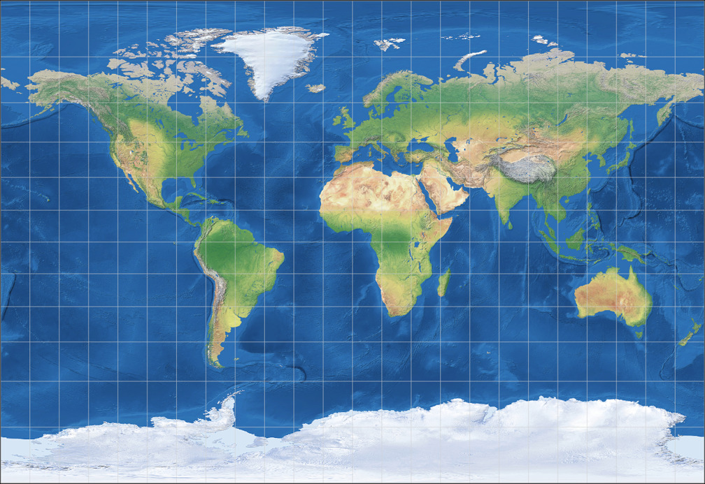 BSAM Cylindrical vs. Gall Stereographic: Compare Map Projections