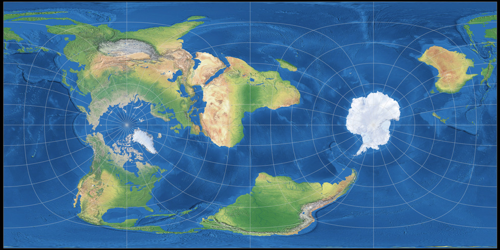 Cassini (rotated): Compare Map Projections