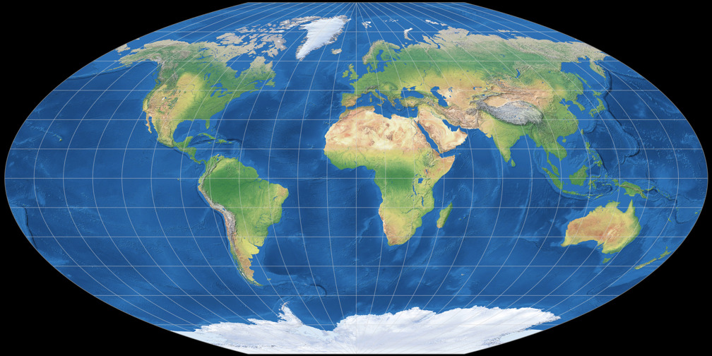 Denoyer Semi-Elliptical: Compare Map Projections