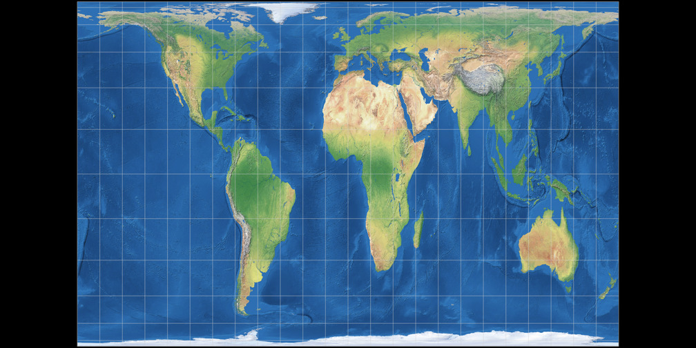Gall Peters Compare Map Projections