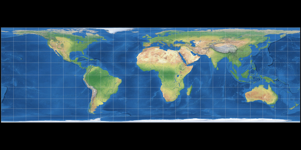 Lambert Cylindrical Compare Map Projections