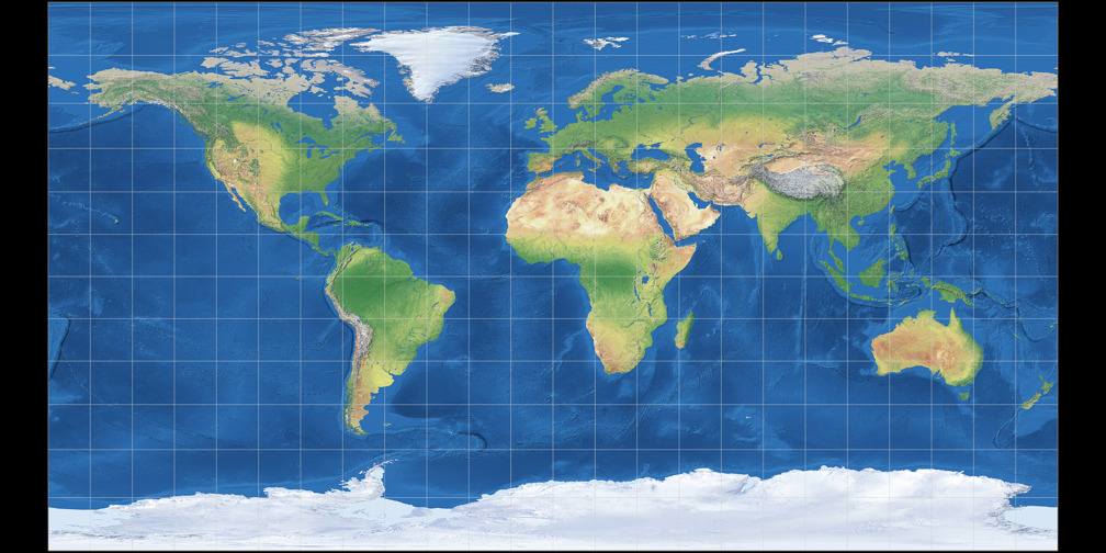 Miller Perspective Compromise: Compare Map Projections