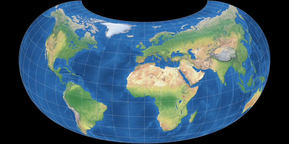 Raisz Armadillo: Compare Map Projections