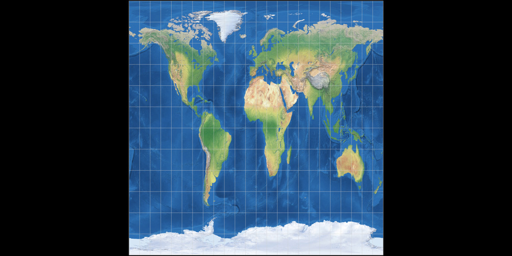 Equirectangular (60°): Compare Map Projections