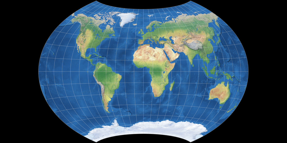 Wagner BCW A III: Compare Map Projections