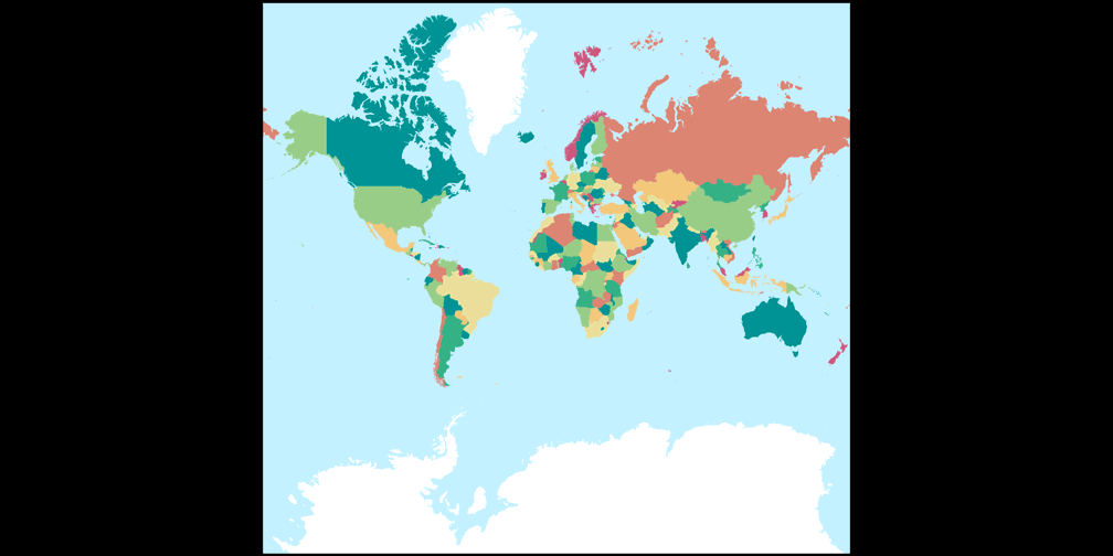 mercator projection vs peters projection