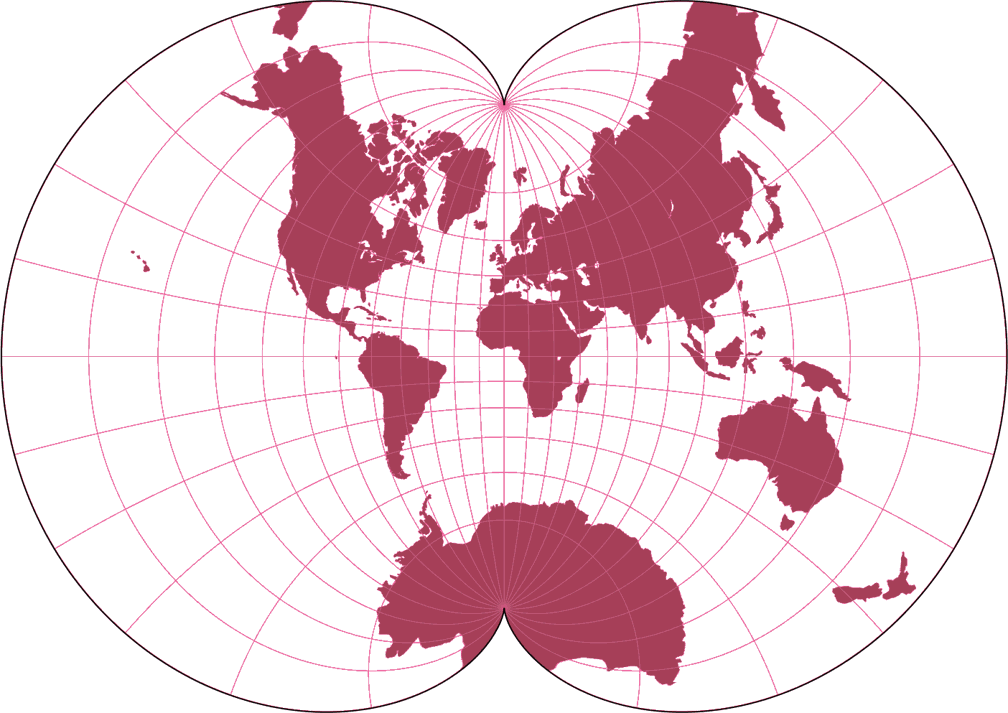August Epicycloidal Silhouette Map
