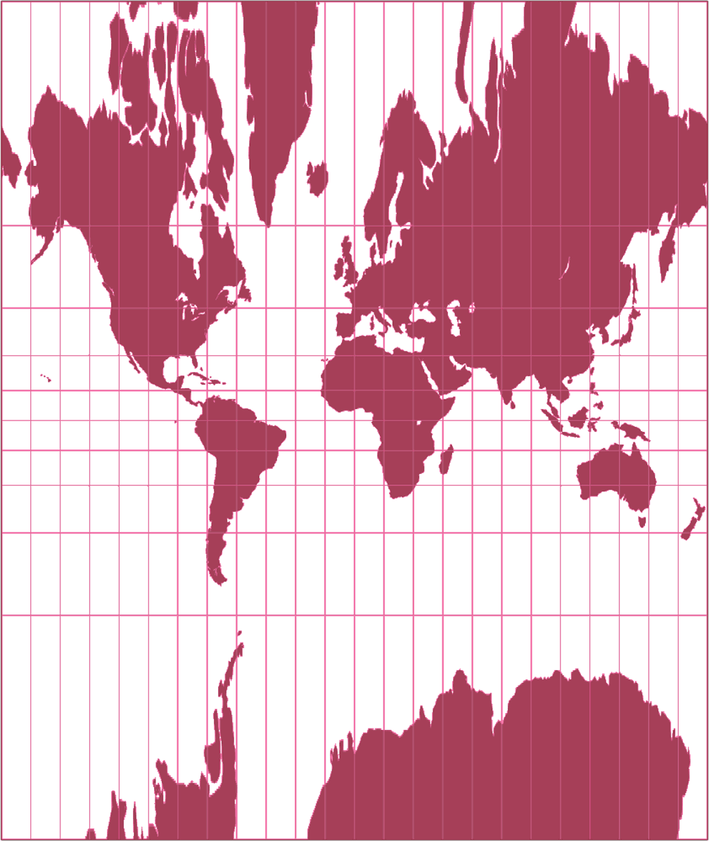 Central Cylindrical Silhouette Map