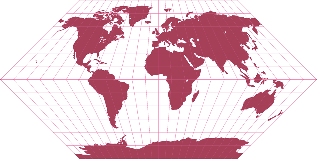 Eckert I Silhouette Map