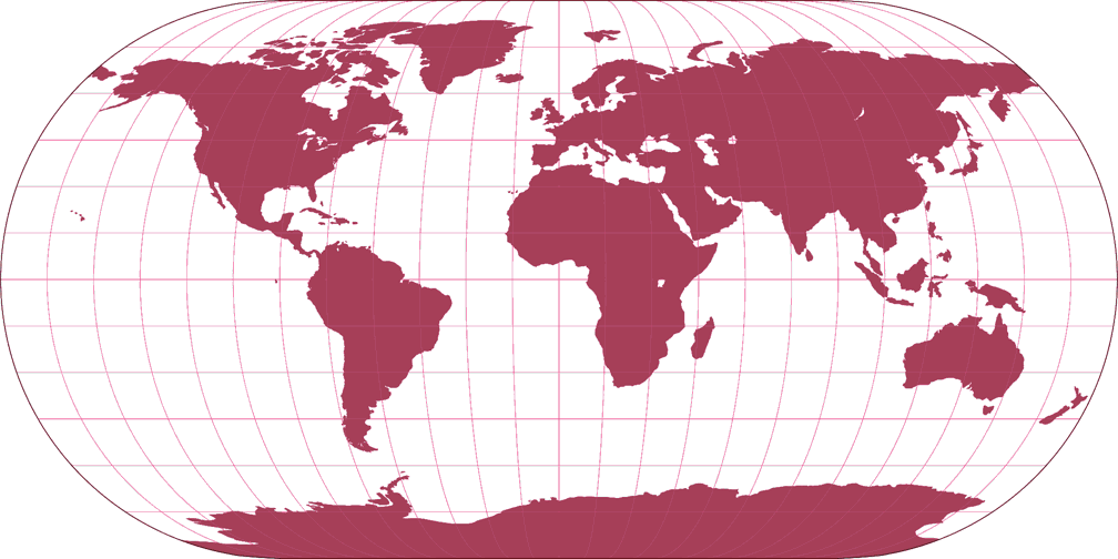 Eckert III Silhouette Map