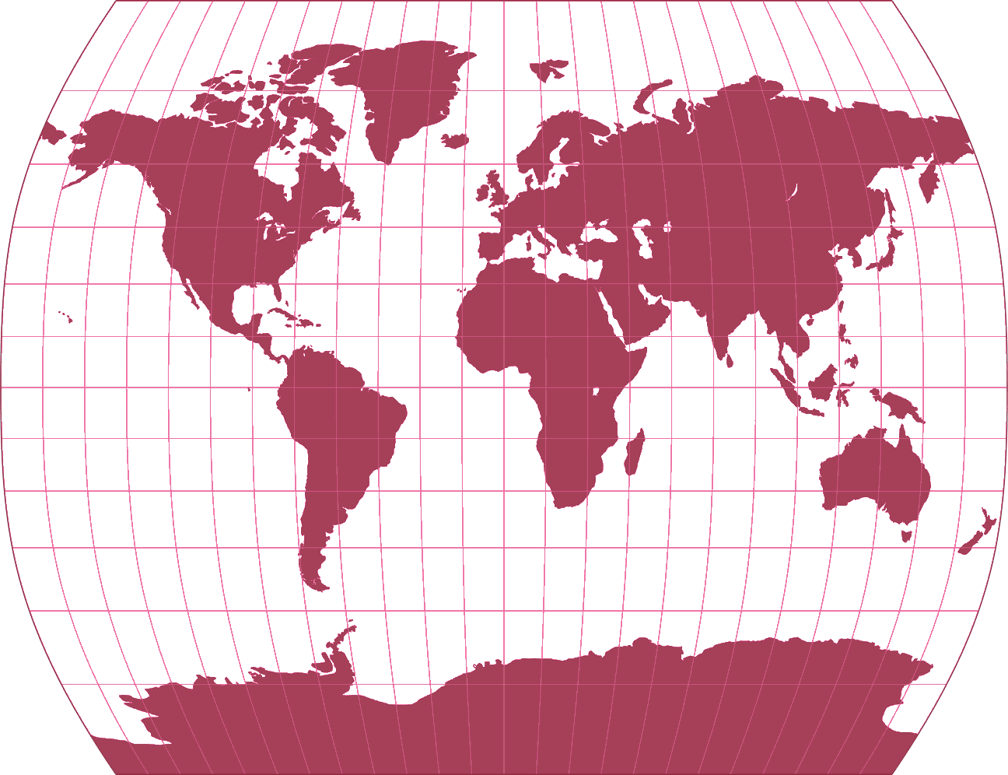 Gall-Bomford Silhouette Map