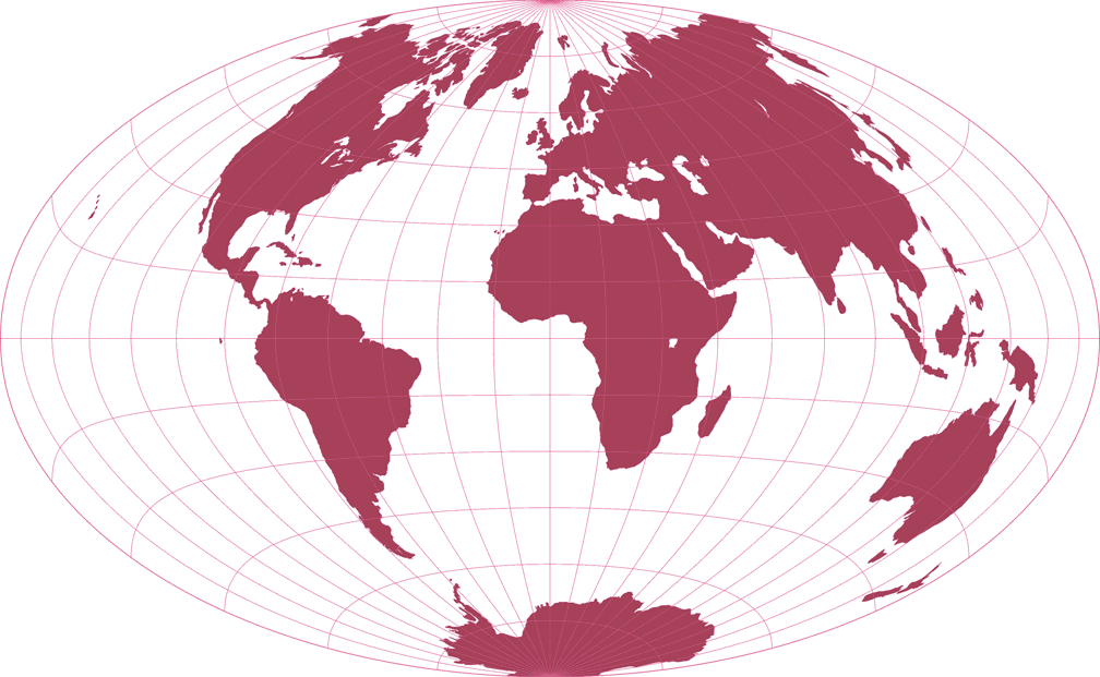 Gott Elliptical Silhouette Map