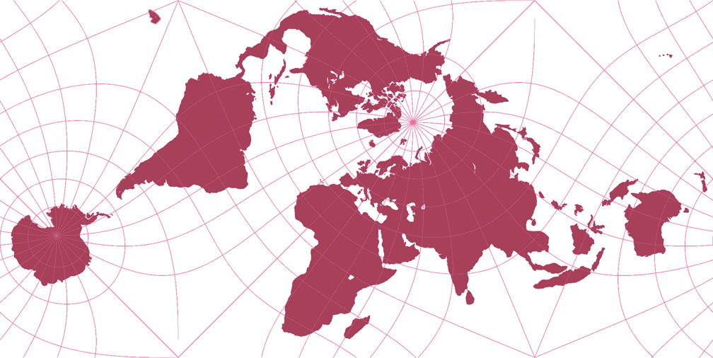 Grieger Triptychial Map Silhouette Map