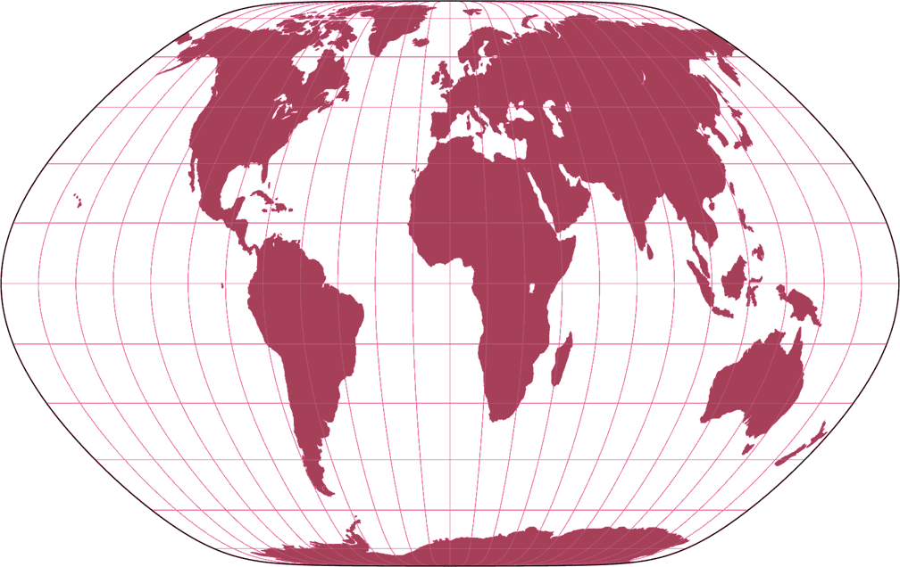 Snyder Minimum Error Pointed-Pole Silhouette Map