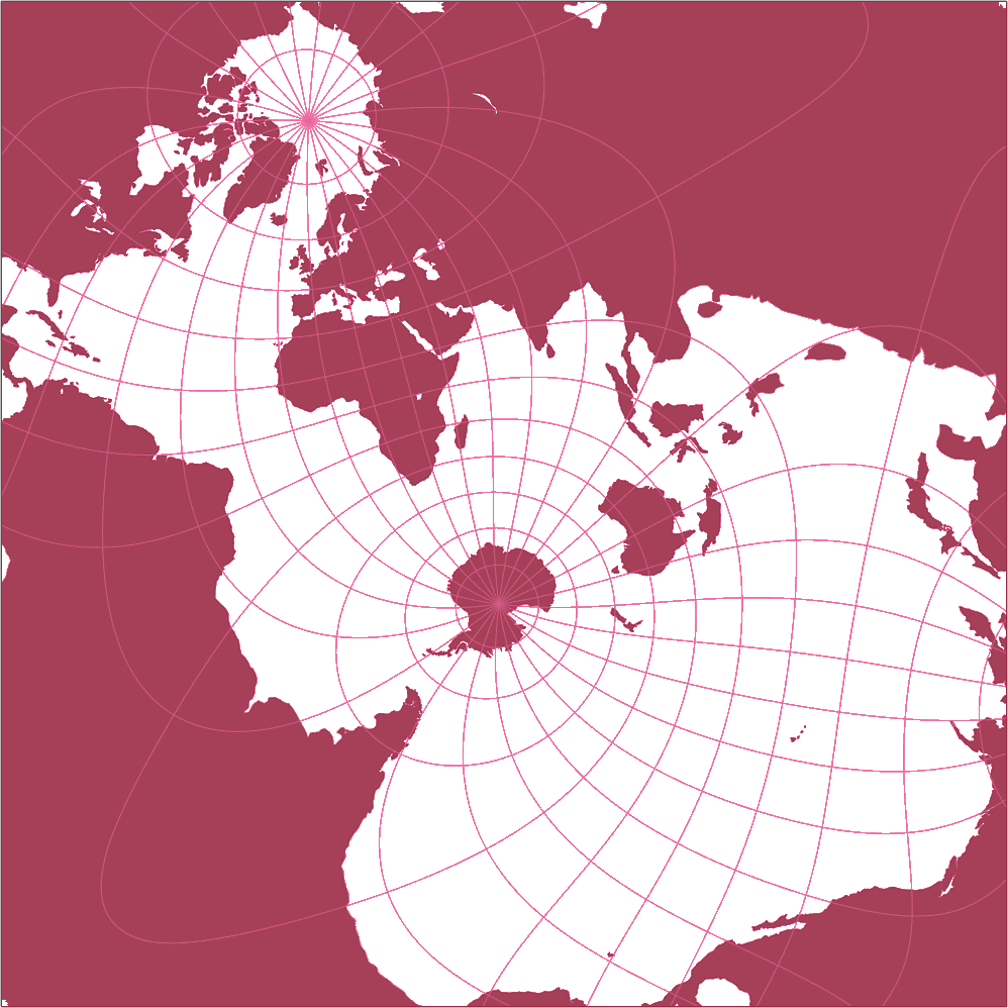 Spilhaus-Adams Silhouette Map