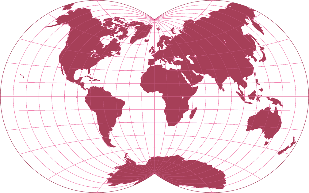 Van der Grinten IV Silhouette Map