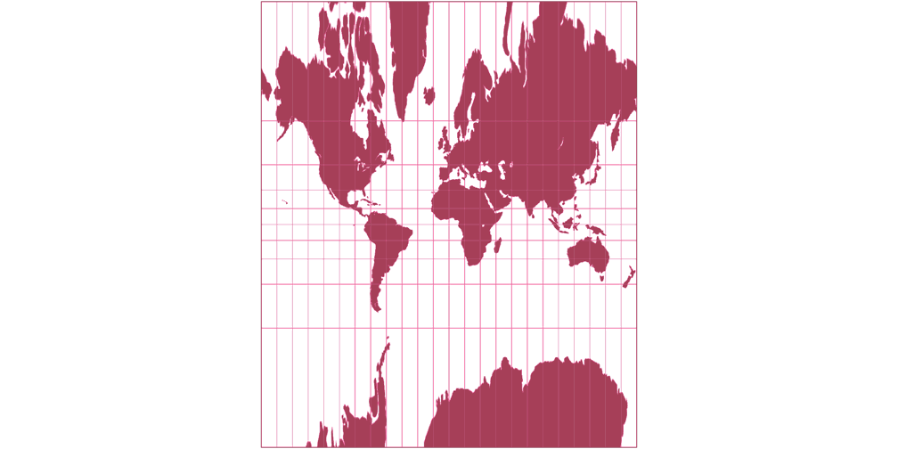 Central Cylindrical Silhouette Map