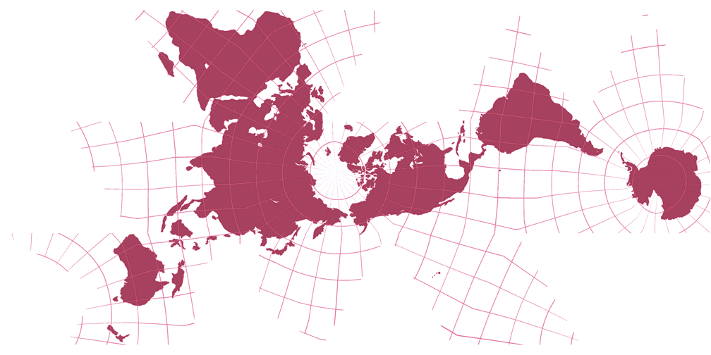 Dymaxion Map Silhouette Map