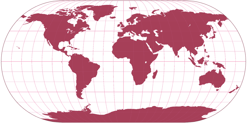 Eckert III Silhouette Map