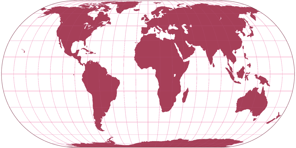 Eckert IV Silhouette Map