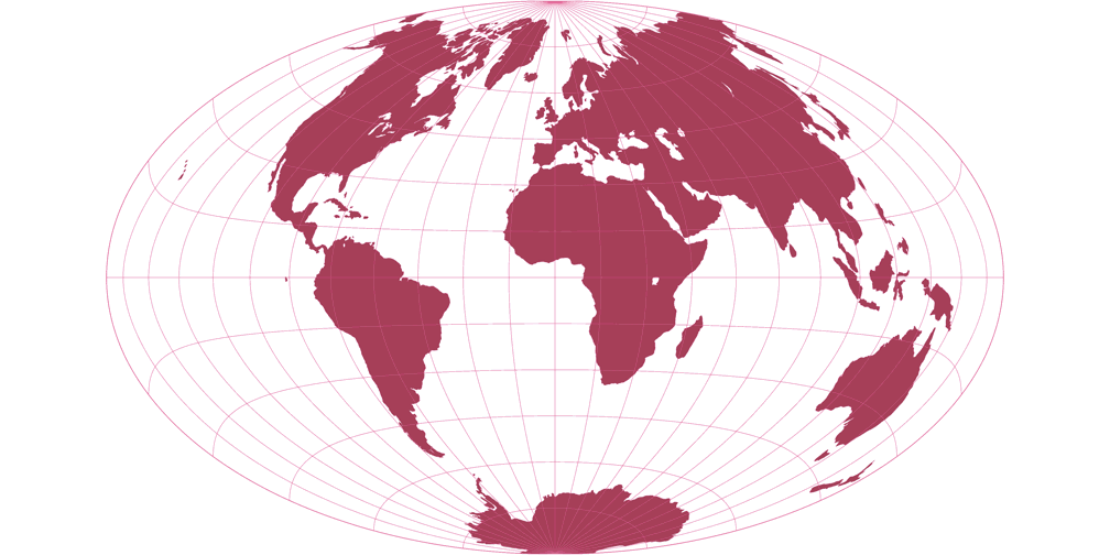 Gott Elliptical Silhouette Map