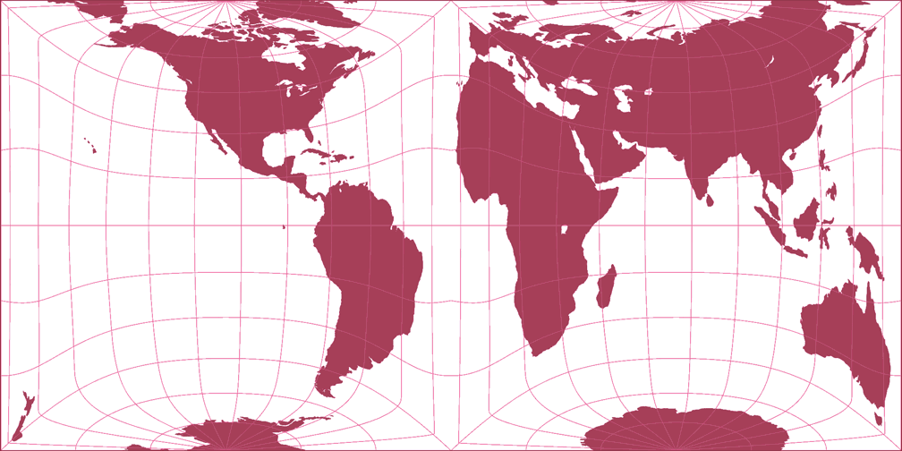 Gringorten, alternative arrangement Silhouette Map
