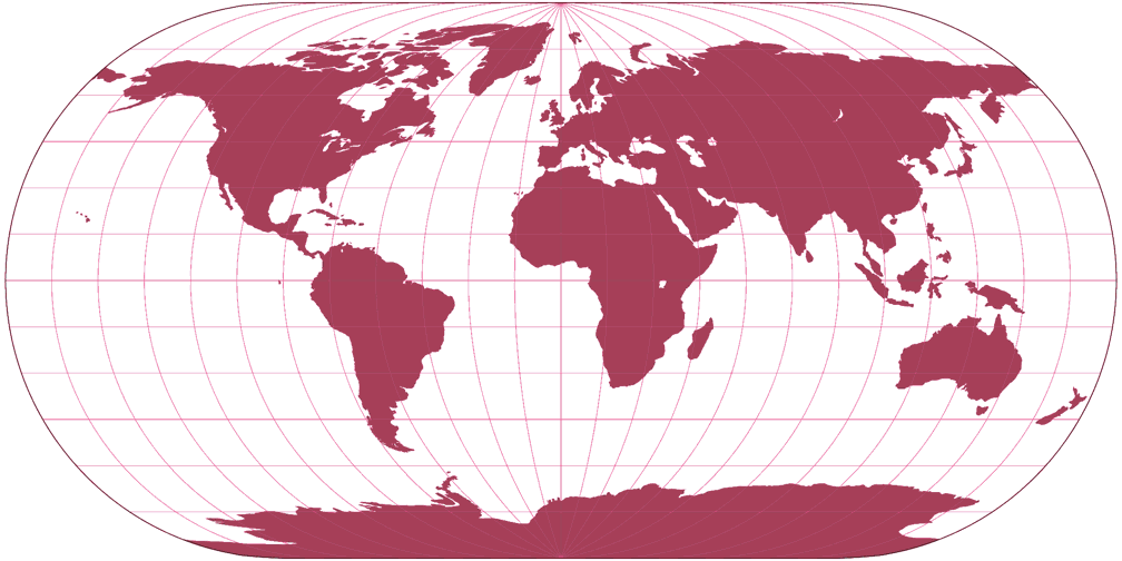 Ortelius Oval Silhouette Map