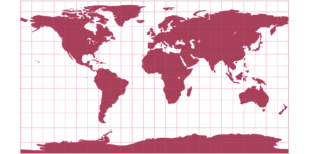 Patterson Cylindrical Silhouette Map