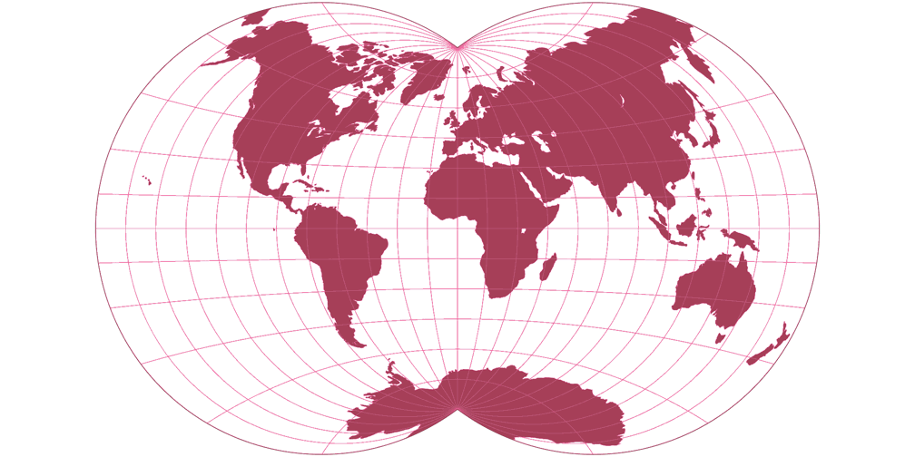 Van der Grinten IV Silhouette Map