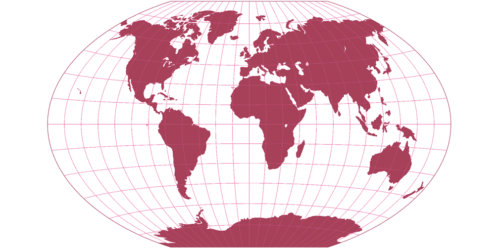 Winkel-Denner II (50.46°) Silhouette Map